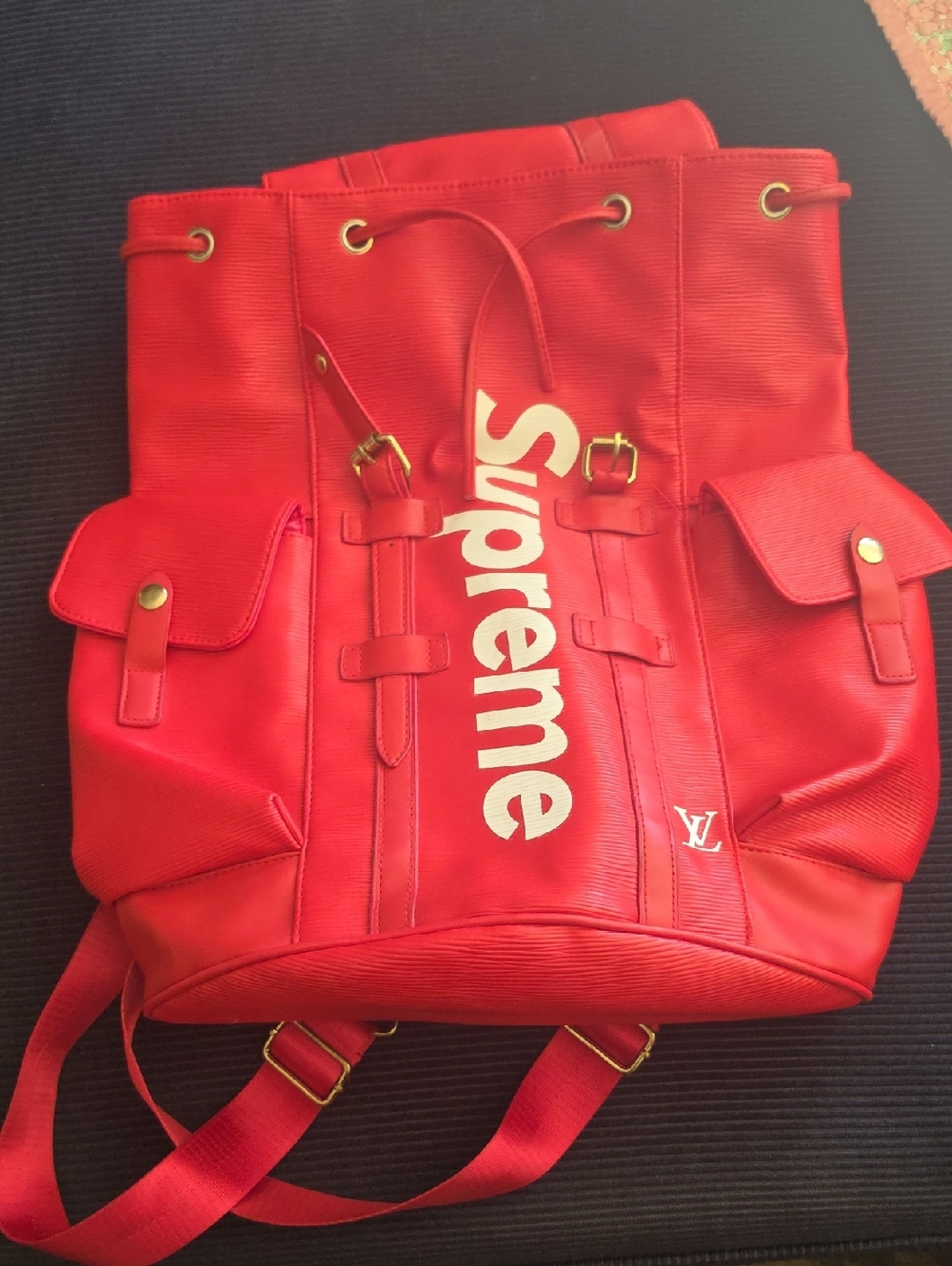 Red Drawstring Backpack